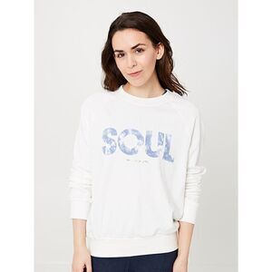 Spiritual Gangster X SoulCycle Old School Pullover SOUL Cloud Print Size Medium